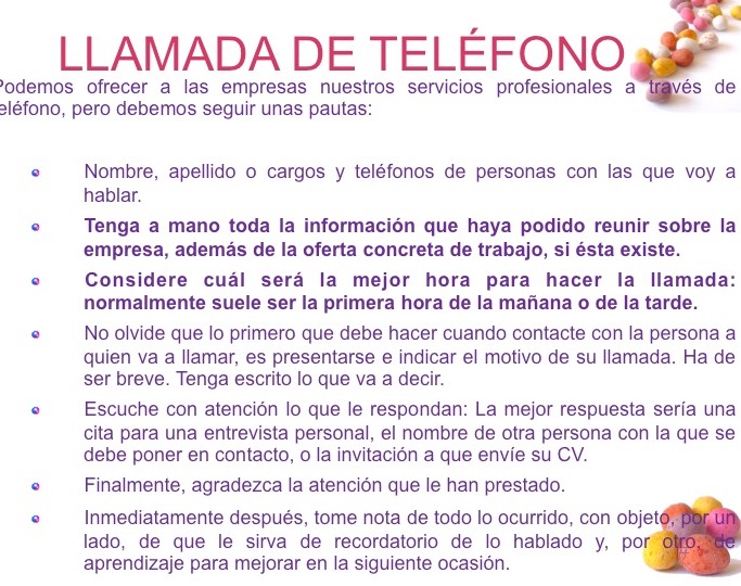 LLAMADAS DE TELÉFONO
