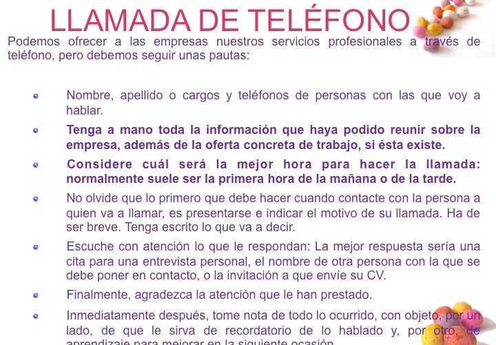 LLAMADAS DE TELÉFONO